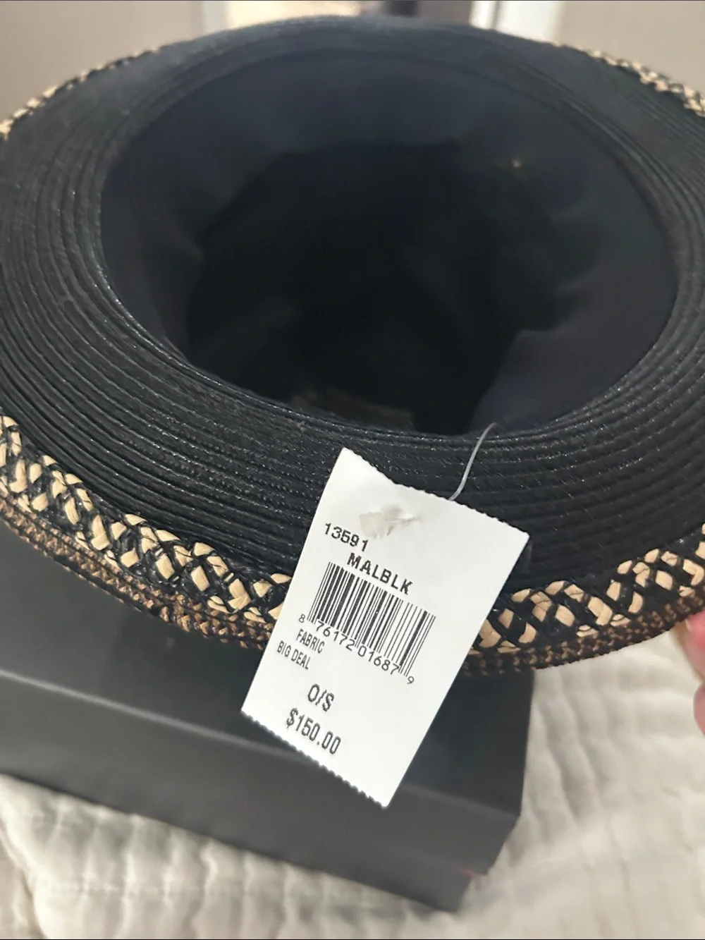 Eric Javits Black Sun Hat - Picture 3 of 4
